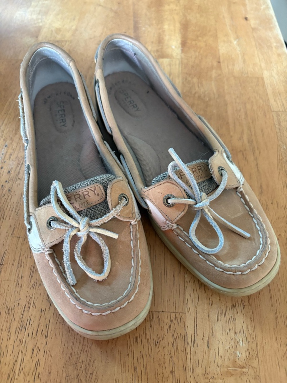 Sperry Tan and Light Gray Women's Boat Shoe